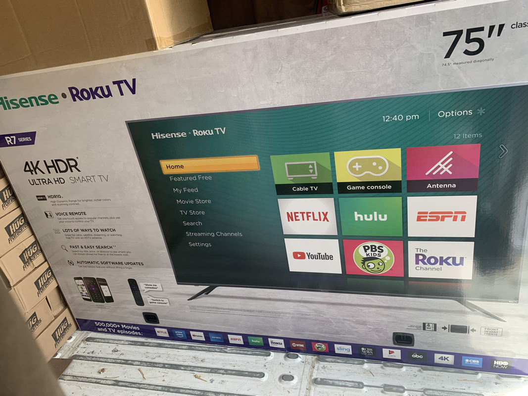 HiSense 75” Smart TV | RETAIL DISCOUNTERS